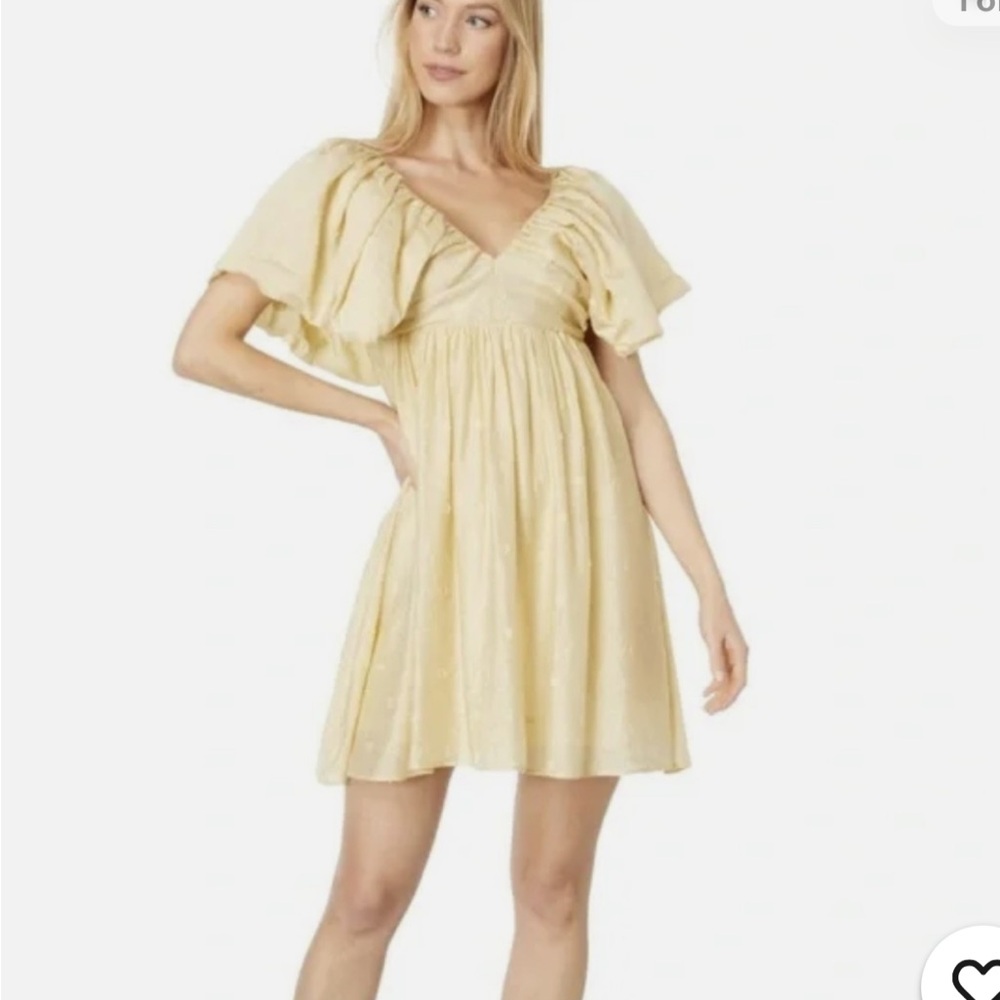Moon River Flutter Sleeve mini Dress Size S